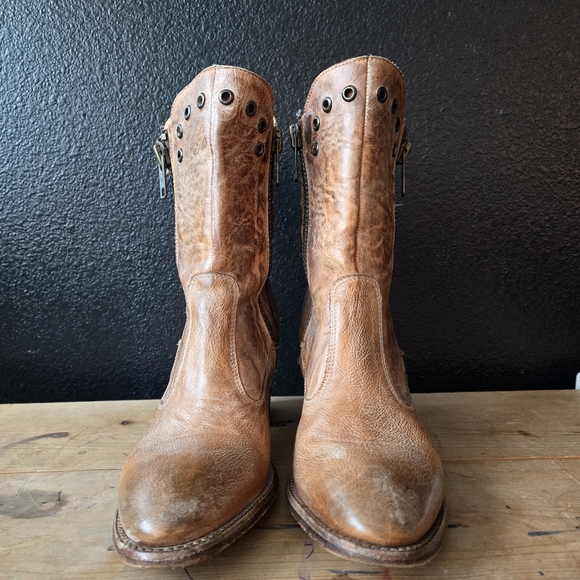 Rare BedStu Cobbler Series OnRush Tan Rustic Boots 9.5 - Picture 4 of 11